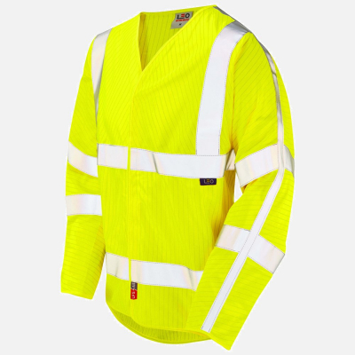 Leo Meshaw S17 Hi-Vis Sleeved Waistcoat - Mens - Sizes S-6XL