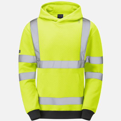 Leo Goodleigh SS04 Hi-Vis Hooded Sweatshirt - Mens - Sizes S-6XL