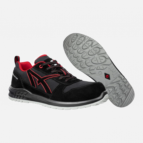 ALBATROS CLIFTON LOW S3 SRC Safety Trainer - Black/Red - Mens