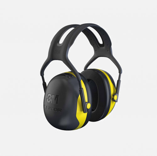 3M PELTOR Earmuffs, 31 dB, Yellow, Headband, X2A - Black/Yellow - One Size