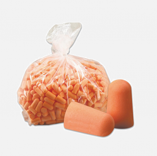 3M 1100R Uncorded Bulk Refill, 35 dB - 500 Pairs Ear Plug Dispenser - Orange