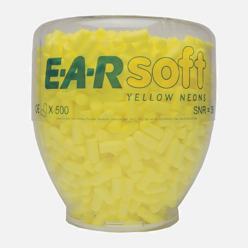 3M OneTouch Soft Neon Dispenser - PD-01-002 - 34 SNR Ear Plug Dispenser - Yellow