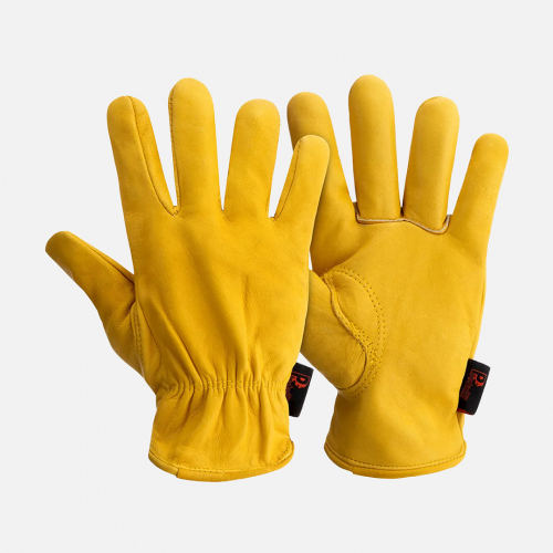 PRED Gold Lined Hide Drivers Glove