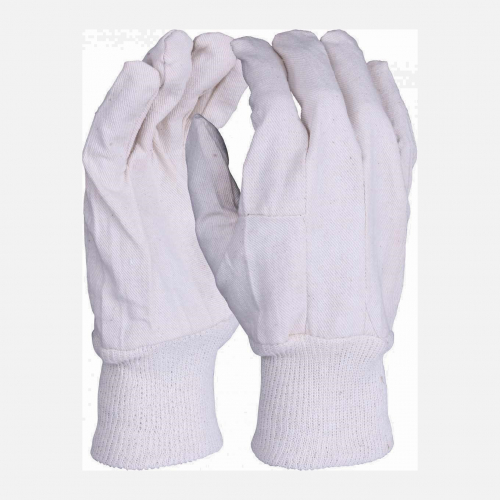 CD8M - 8oz Cotton Drill Cut Resistant Safety Gloves - Natural (XL)