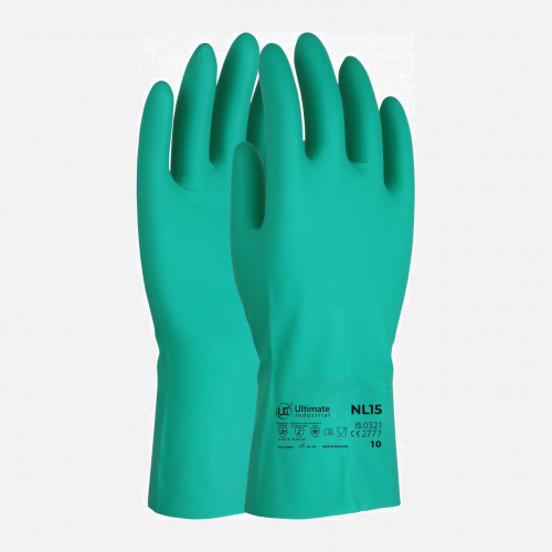 Nitra NL15 - Premium Green Nitrile Chemical Gauntlet