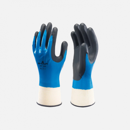 Showa 377 NBR foam palm Safety Glove