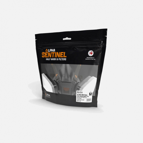 Alpha Sentinel Half Mask Retail Bag with ABEK1 & P3P Filter