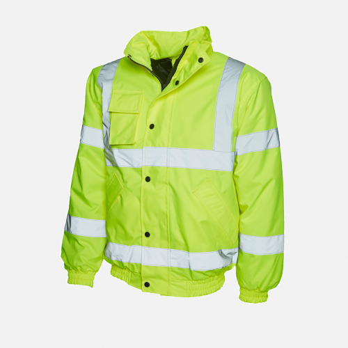 Uneek UC804 Hi-Visibility Bomber Jacket - Mens