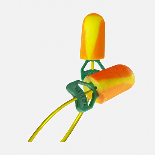 BioSoft Pinchfit, PF-30, Corded, Box of 100Prs, 38 SNR - Orange/Yellow - One Size