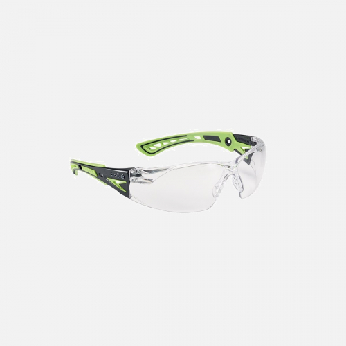 Bolle Rush+ Safety Glasses - Clear/Green - One Size
