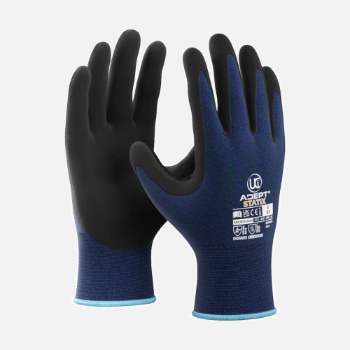 Adept-Statix - EN16350 Anti-Static Microfoam (Size 7) Gloves - Blue (XS-2XL)