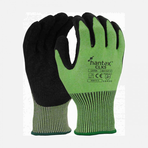 Hantex CLX5 Cut C Gloves - Green (L)