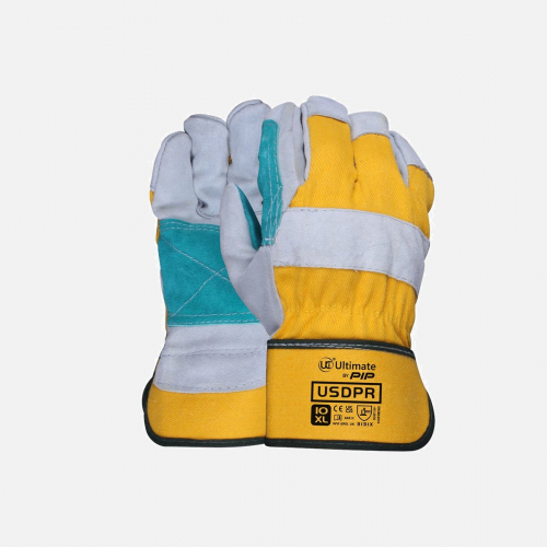 Usdpr - Double Palm Rigger Gloves - Yellow (XL)