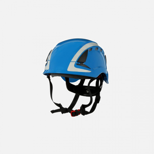 3M SecureFit X5000 Safety Helmet, Vented, Reflective - Blue - One Size