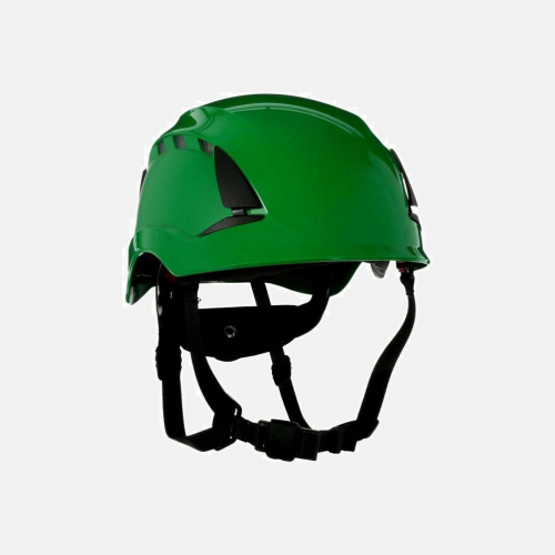 3M SecureFit X5000 Safety Helmet, Vented, 1000V - Green - One Size
