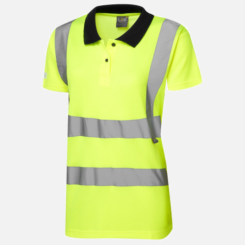 Leo Lana PL01 Hi-Vis Polo Shirt - Ladies - Sizes XS-6XL