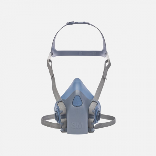 3M 7501 Series Reusable Half Mask Half Mask Respirator - Blue - Sizes Large-Small
