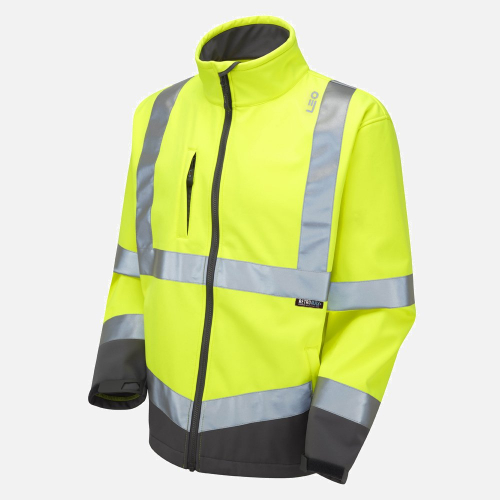 Leo Buckland SJ01 Hi-Vis Softshell Jacket - Mens - Sizes S-6XL