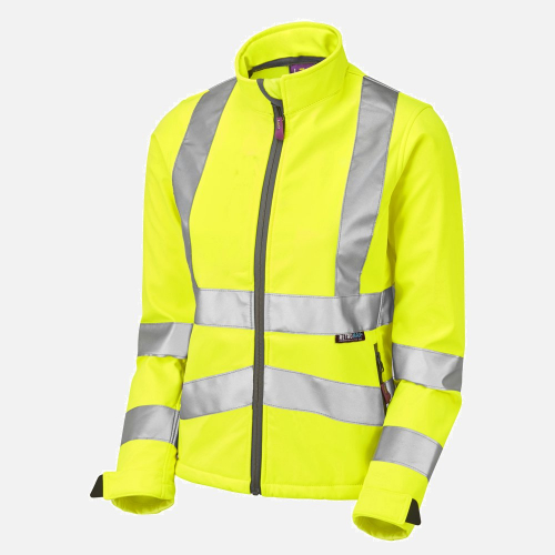 Leo Honeywell SJL01 Hi-Vis Softshell Jacket - Ladies - Sizes XS-6XL