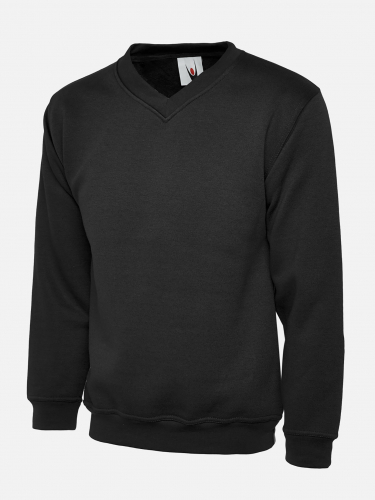 Uneek Classic V-Neck Sweatshirt - Unisex - Sizes XS-4XL