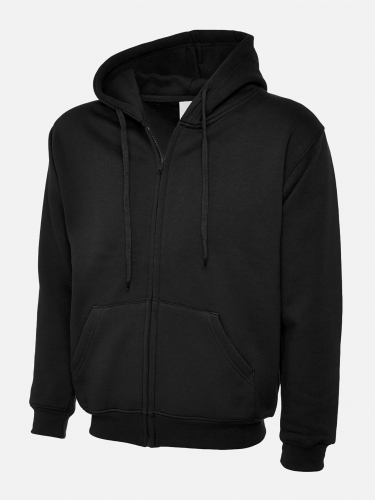 Uneek Adults Classic Full Zip Hooded Sweatshirt - Unisex - Sizes XS-4XL