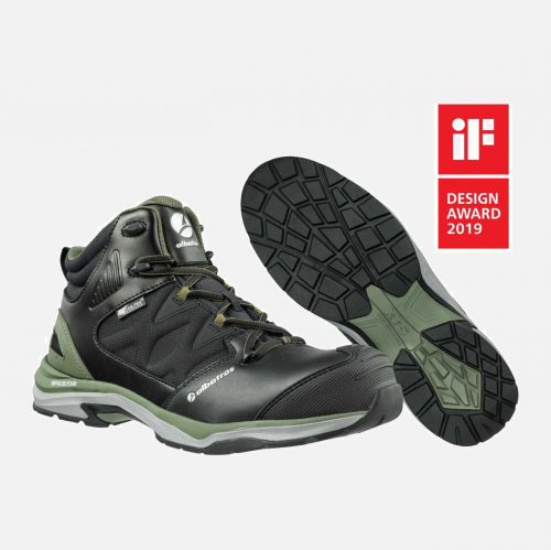 ALBATROS ULTRATRAIL OLIVE CTX MID S3 ESD WR HRO SRC Insole - Black-Green - Mens - Sizes 6-12