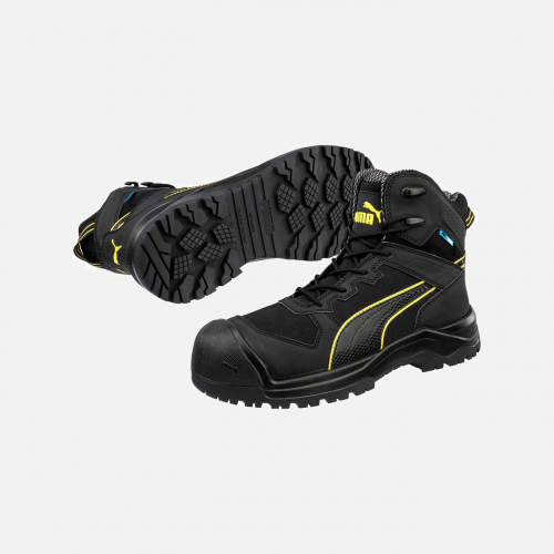 PUMA SAFETY ROCK HD CTX MID S7S Safety Trainer - Black - Mens - Sizes 6-13