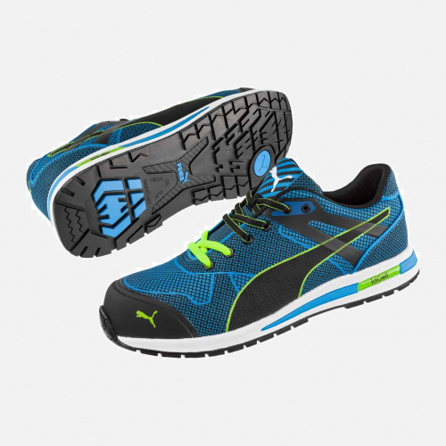 PUMA SAFETY BLAZE KNIT LOW S1P HRO SRC Laces - Blue-Combin. - Mens - Sizes 6-12