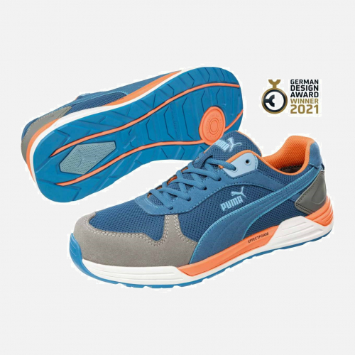 PUMA SAFETY SAFETY SHOE S1P ESD FRONTSIDE LOW - Blue-Combin. - Mens - Sizes 6-12