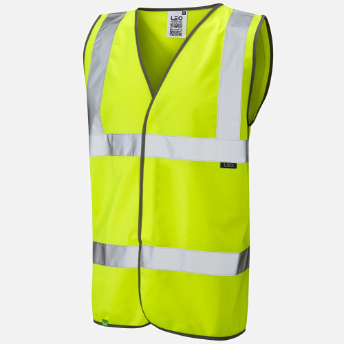 Leo Tarka W01 Hi-Vis Waistcoat - Mens - Sizes S-6XL