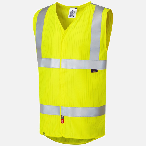 Leo Clifton W19 Hi-Vis Waistcoat - Mens - Sizes S-6XL