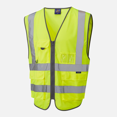 Leo Barnstaple W22 Hi-Vis Waistcoat - Mens - Sizes S-6XL