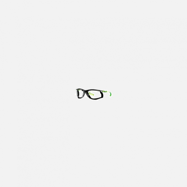 3M Solus CCS Safety Glasses, Lime, Clear Lens