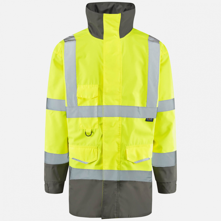 Leo Torridge A06 Hi-Vis Anorak - High-Visibility Yellow - Mens - Sizes S-6XL