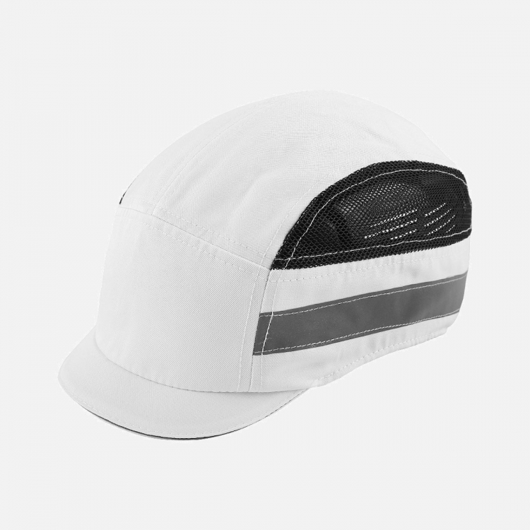 Mavrix-3 - Comfort Bump Cap with Micro-Peak - White - One Size