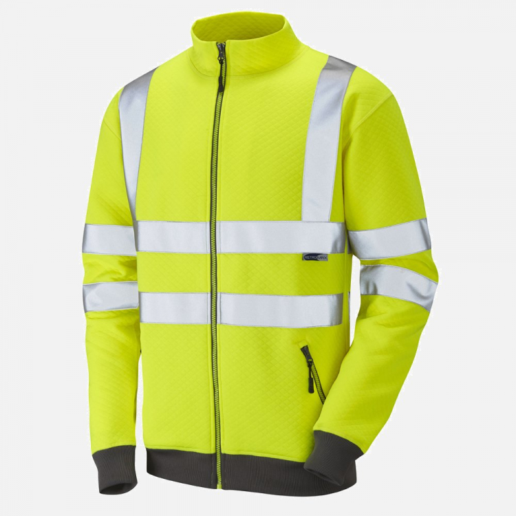 Leo Libbaton SS03 Hi-Vis Track Top - High-Visibility Yellow - Mens - Sizes S-6XL