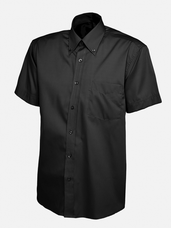 Uneek Mens Pinpoint Oxford Half Sleeve Shirt - Mens - Sizes S-3XL