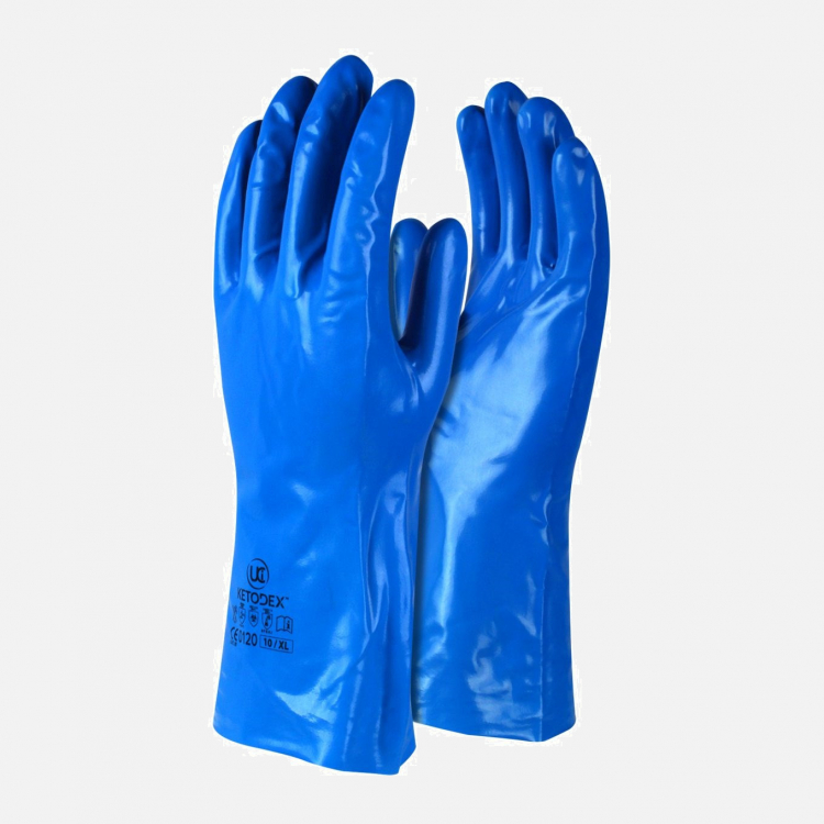 Ketodex Chemical Resistant Safety Gloves - Blue (L-2XL)