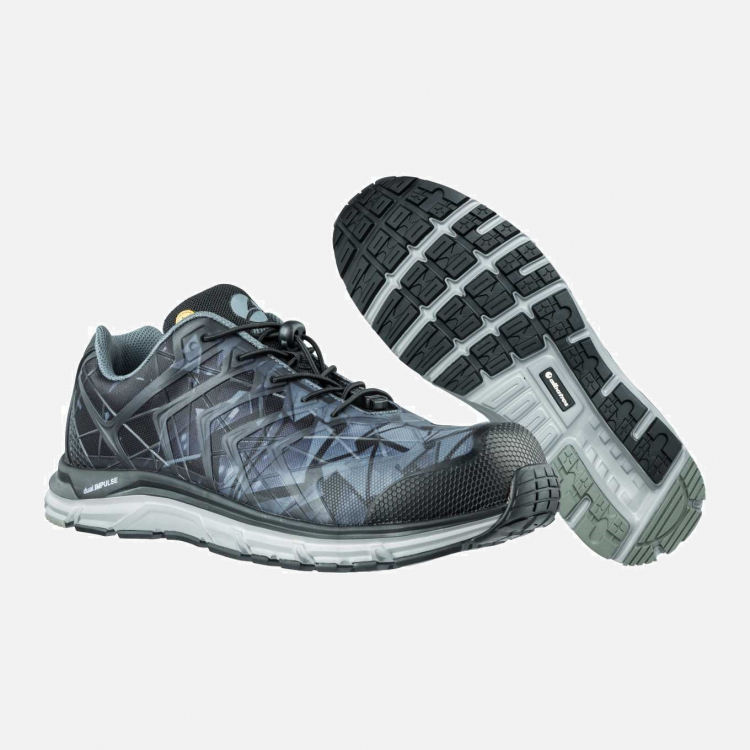 ALBATROS ENERGY IMPULSE GREY LOW Safety Trainer - Grey-Black - Unisex - Sizes 7-12