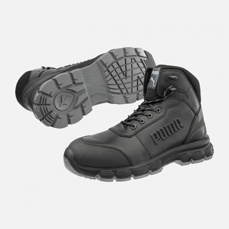 Puma Safety Viper Black CTX MID S7L FO SR Safety Trainer - Mens - Sizes 6-13