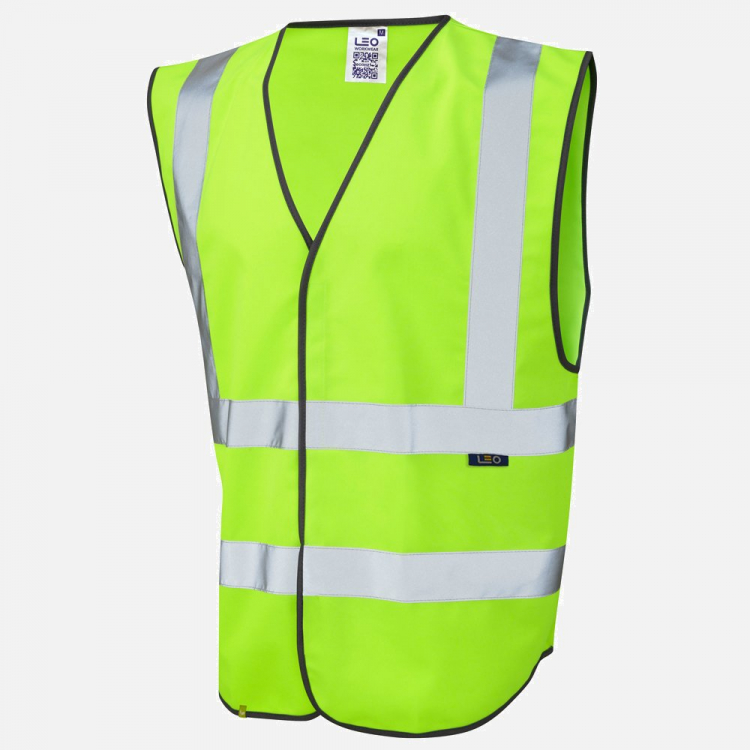 Leo Pilton W05 Hi-Vis Waistcoat - Lime - Mens - Sizes XS-4XL